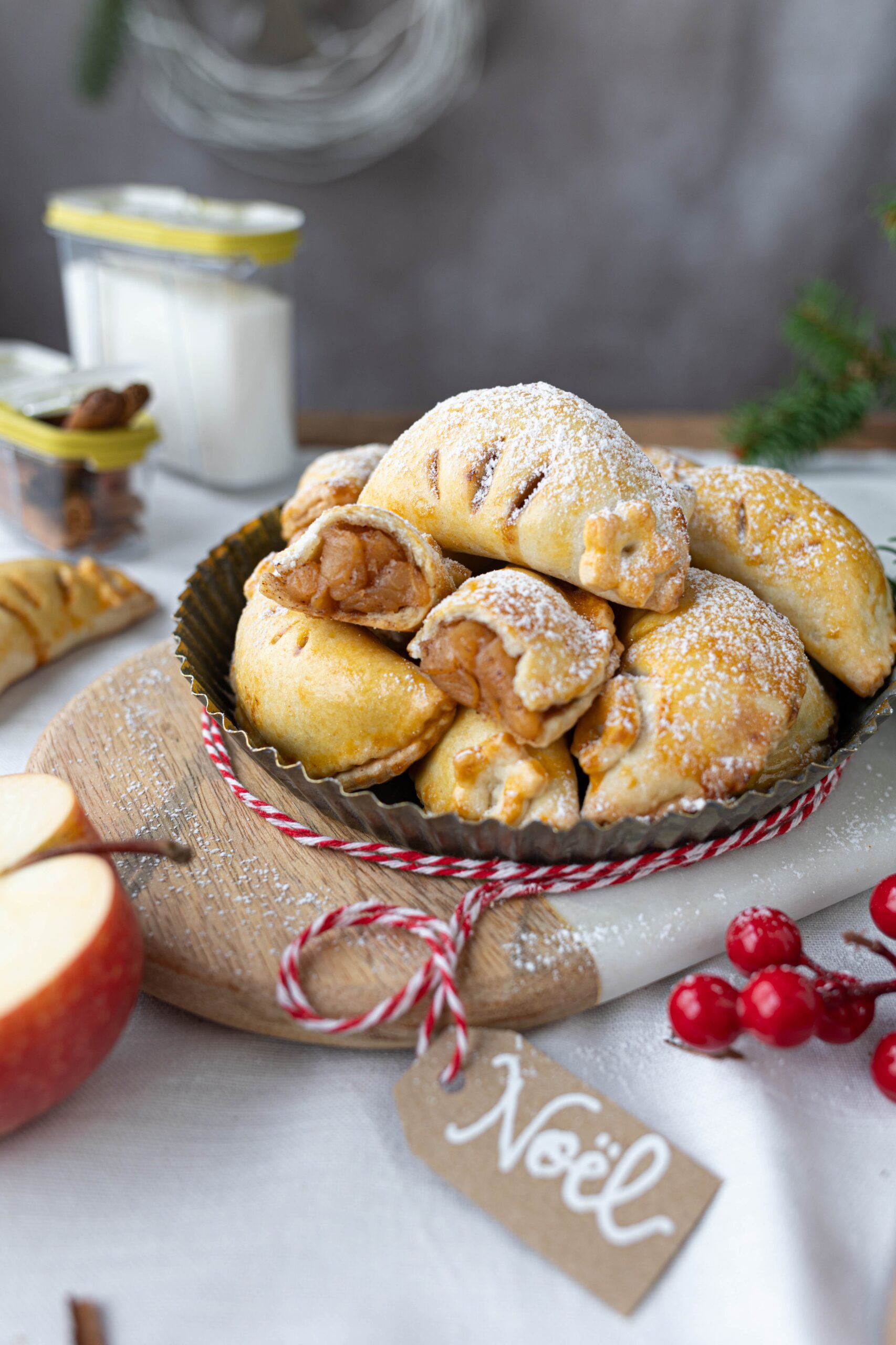 Ravioli dolci mele, cannella e limone