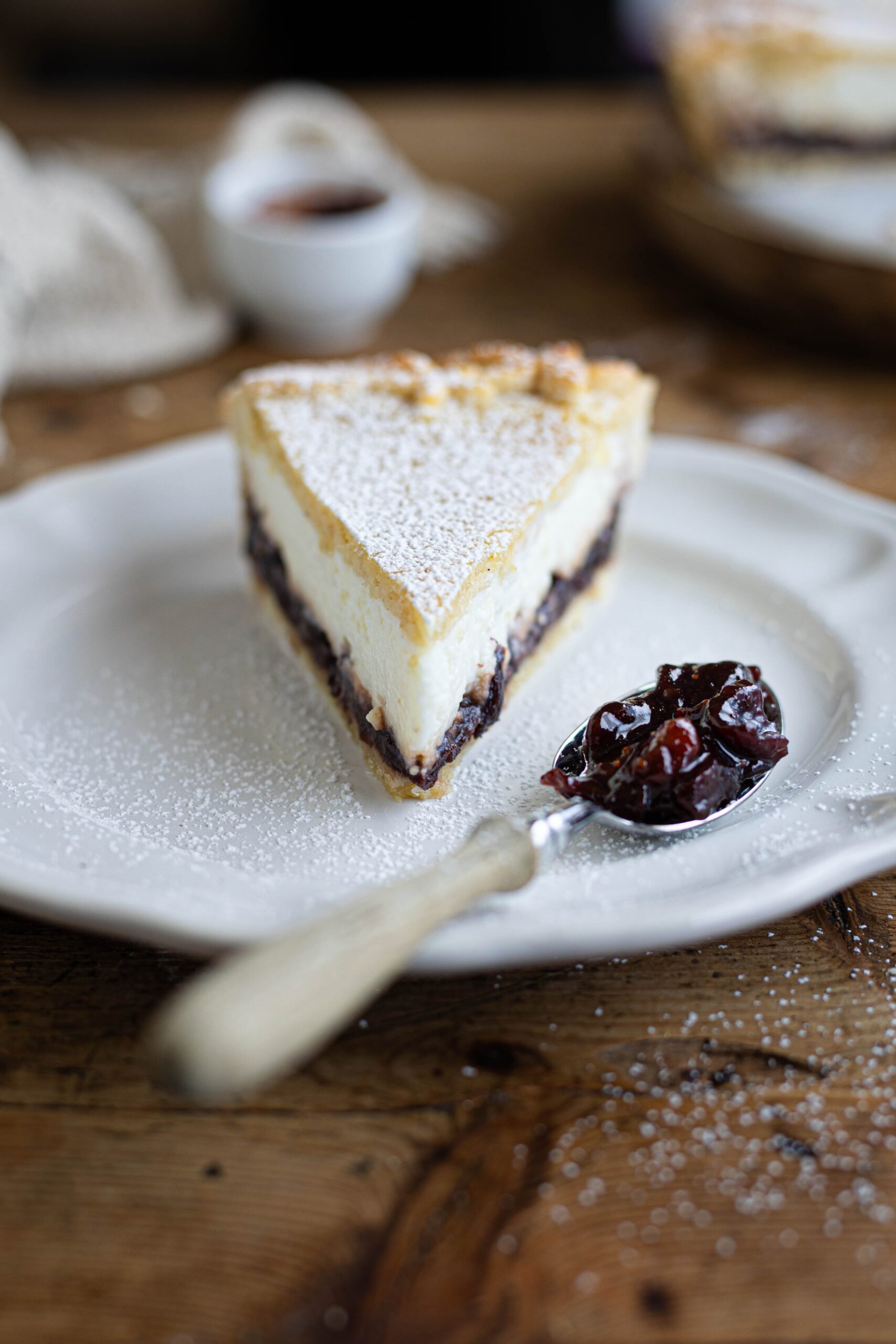 Crostata ricotta e visciole