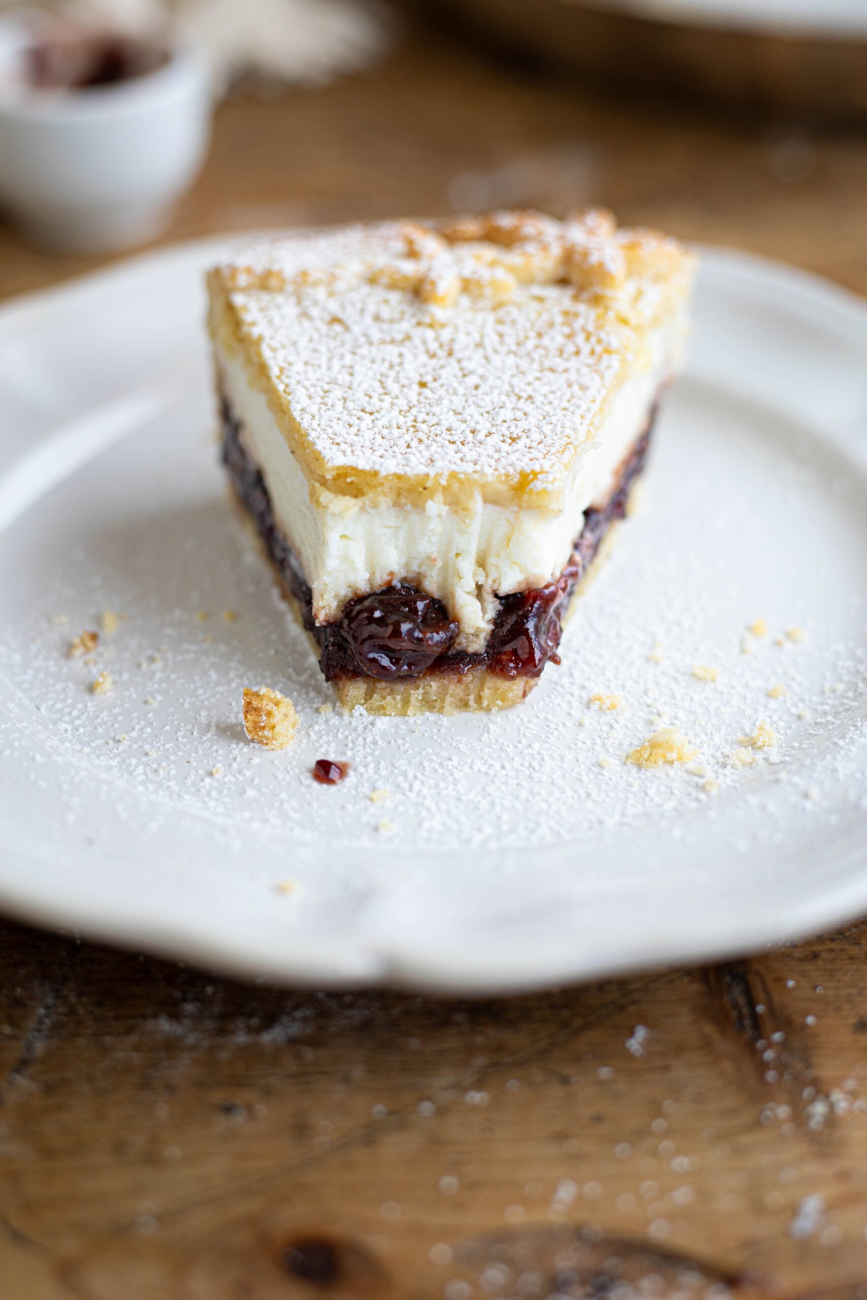 Crostata ricotta e visciole