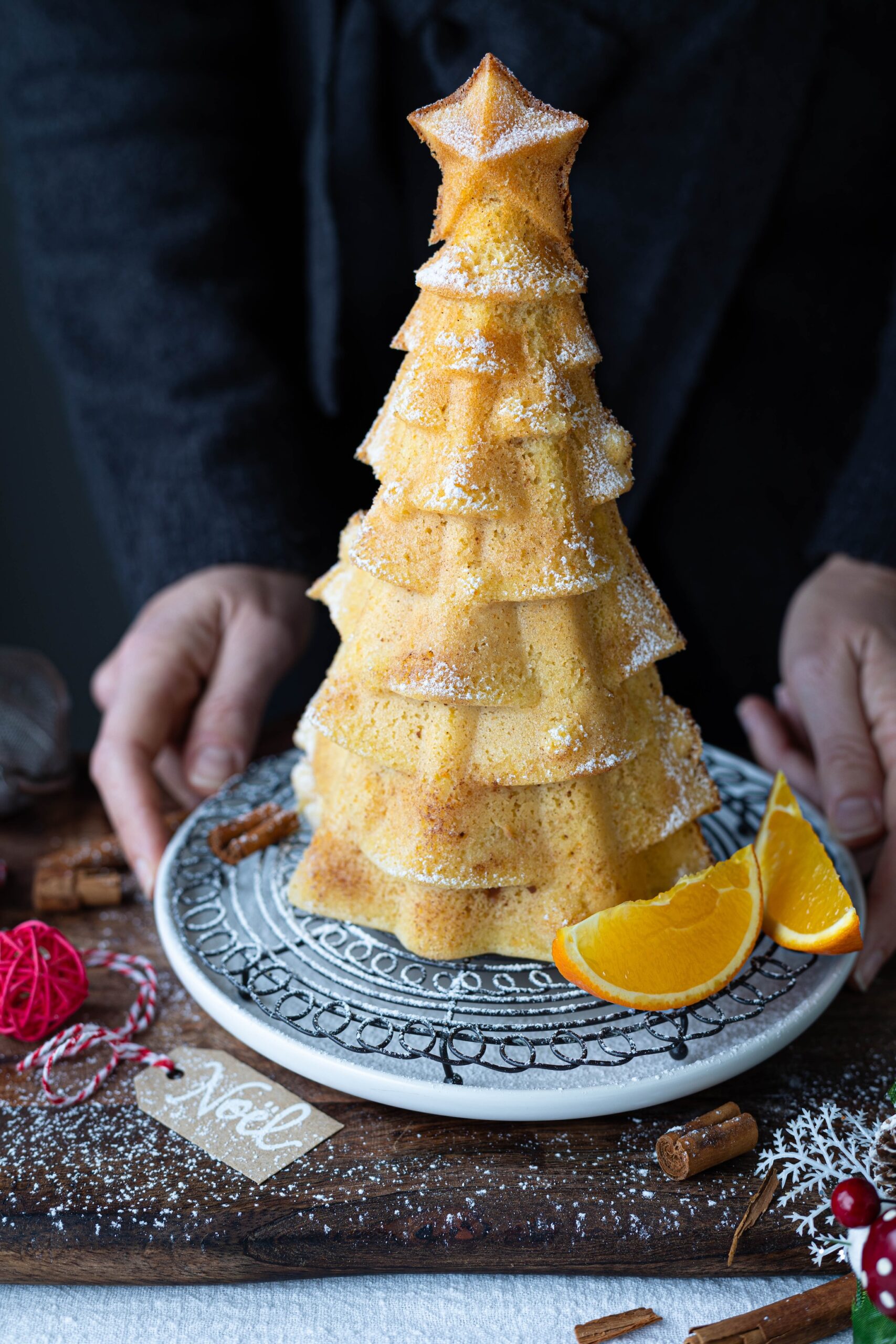 Torta abete arancia e cannella