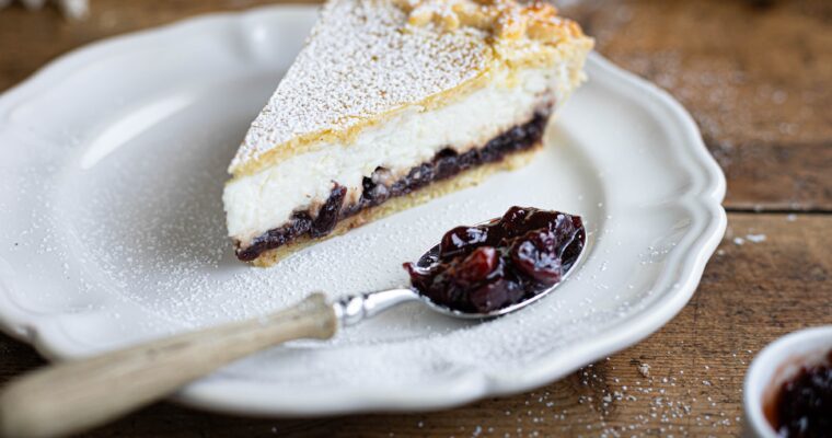 Crostata ricotta e visciole