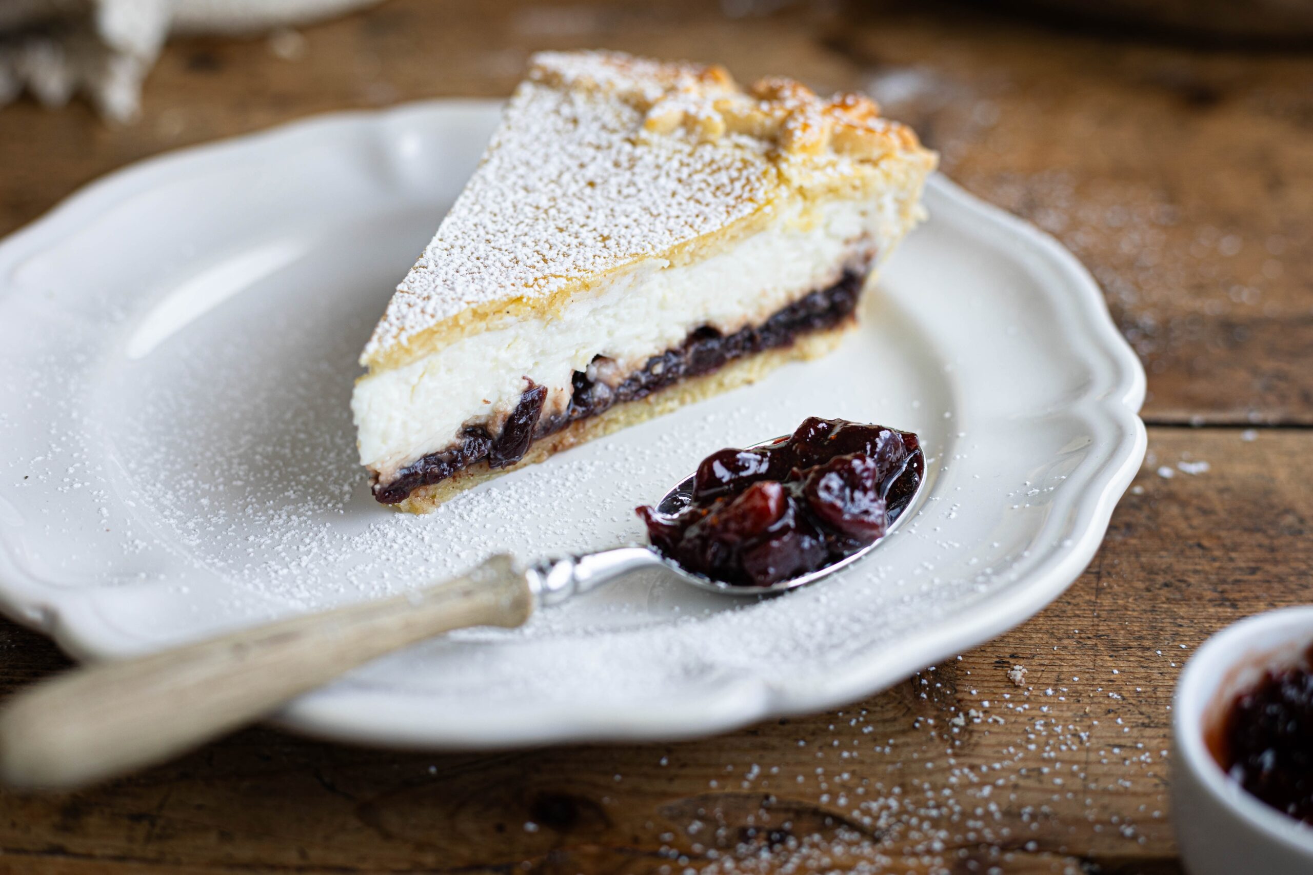 Crostata ricotta e visciole